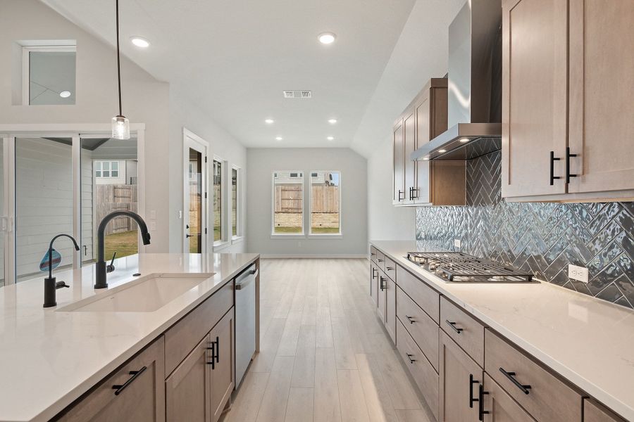 Furnished interior view inside a new home in Lariat, Liberty Hill (Image 10). Furnished interior view inside a new home in Lariat, Liberty Hill (Image 10).