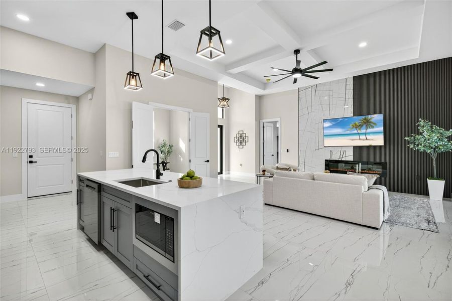 Furnished interior view inside a new home in , Cape Coral (Image 12).