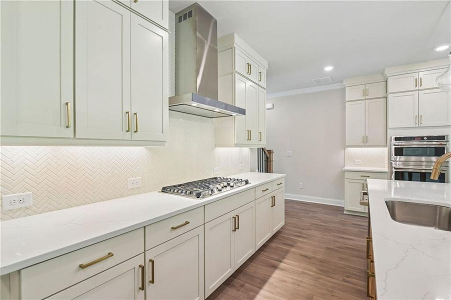 Furnished interior view inside a new home in Waterside, Peachtree Corners (Image 8).