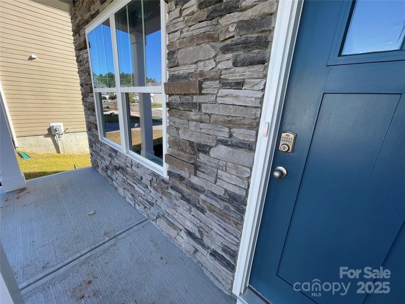 Exterior details and patio area of a home in Lakeshore at Windstone, Mooresville (Image 2).