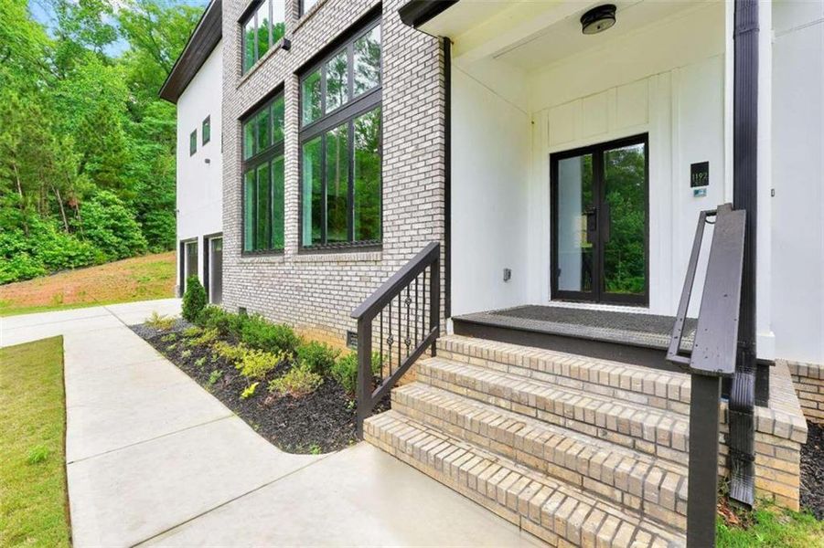 Exterior details and patio area of a home in , Atlanta (Image 33).
