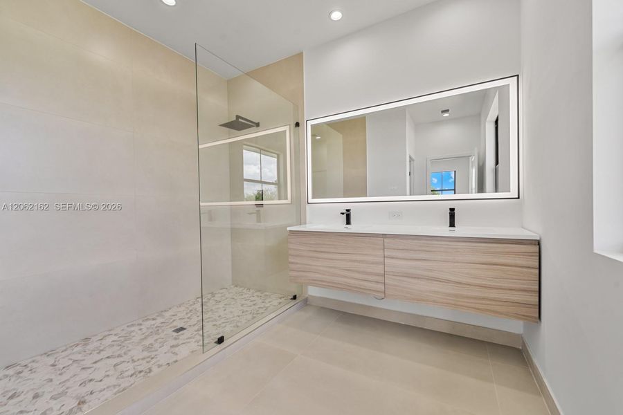 Furnished interior view inside a new home in , Miami (Image 14).