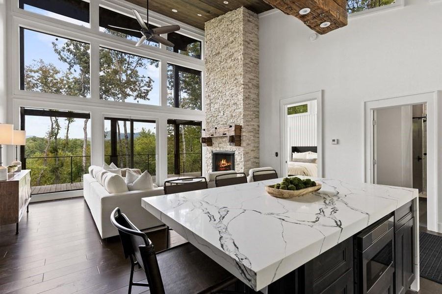 Furnished interior view inside a new home in , Mineral Bluff (Image 4).