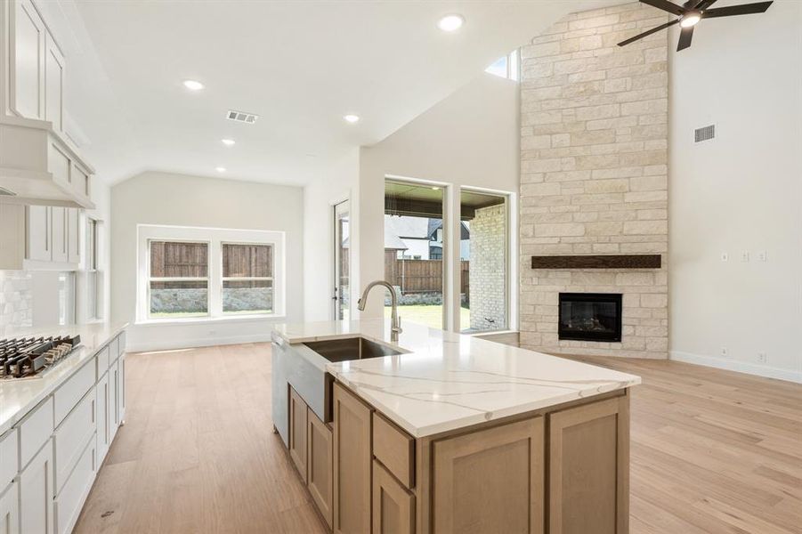 Furnished interior view inside a new home in Windsong Ranch Classic 61, Prosper (Image 7). Furnished interior view inside a new home in Windsong Ranch Classic 61, Prosper (Image 7).