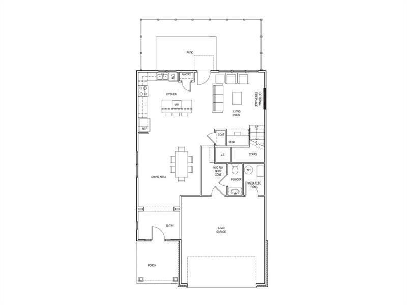 2D floor plan layout of this home in The Preserve at Killian Hill, Lilburn, GA (Image 2). 2D floor plan layout of this home in The Preserve at Killian Hill, Lilburn, GA (Image 2).