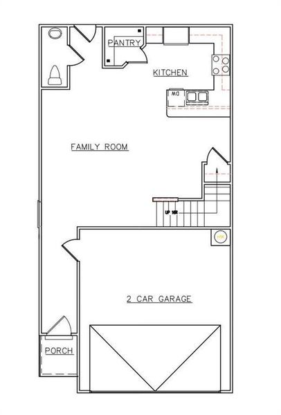 2D floor plan layout of this home in The Enclave at Stonewall Station, Union City, GA (Image 2). 2D floor plan layout of this home in The Enclave at Stonewall Station, Union City, GA (Image 2).