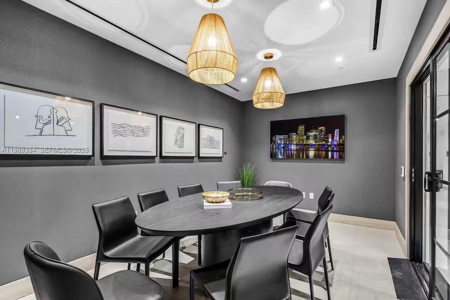 Furnished interior view inside a new home in , Miami (Image 13).