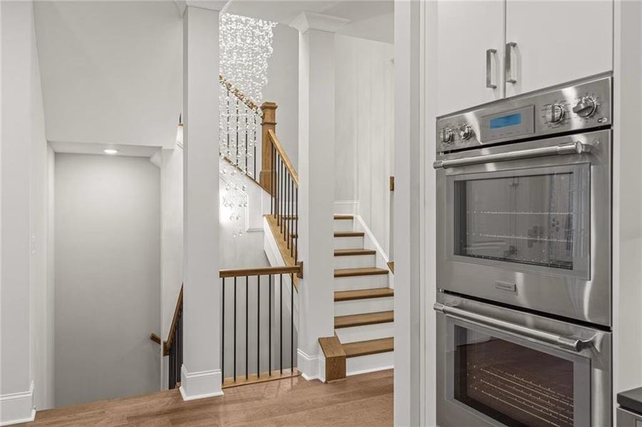 Furnished interior view inside a new home in Waterside Single Family, Peachtree Corners (Image 11). Furnished interior view inside a new home in Waterside Single Family, Peachtree Corners (Image 11).