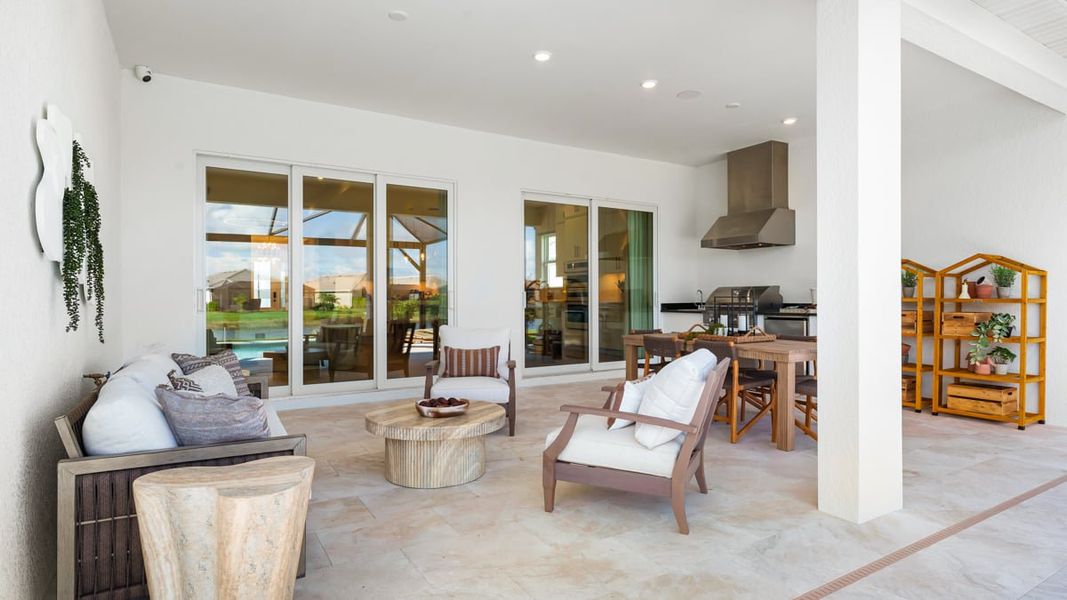 Representative exterior details of a home built from the Lazio II by Taylor Morrison in Esplanade by the Islands, Naples (Image 4).