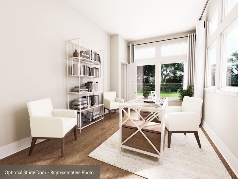 Furnished interior view inside a new home in Briarley - Regency Collection, Montgomery (Image 5).