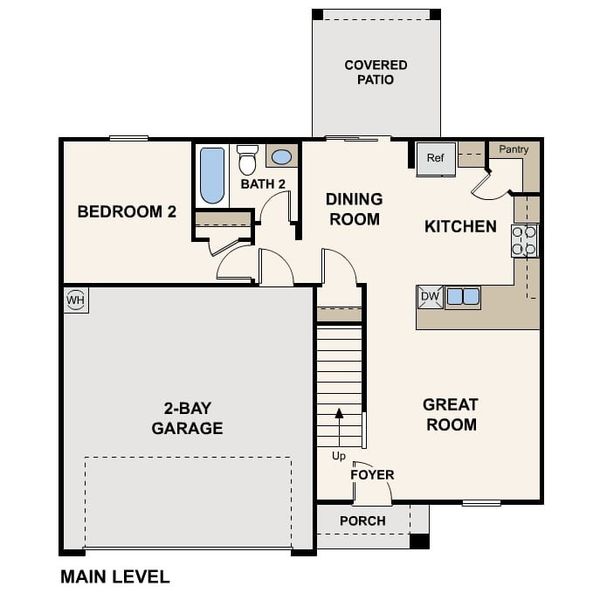 2D floor plan layout for the Aguila by Century Complete in El Rio, Mohave Valley, AZ (Image 3). 2D floor plan layout for the Aguila by Century Complete in El Rio, Mohave Valley, AZ (Image 3).