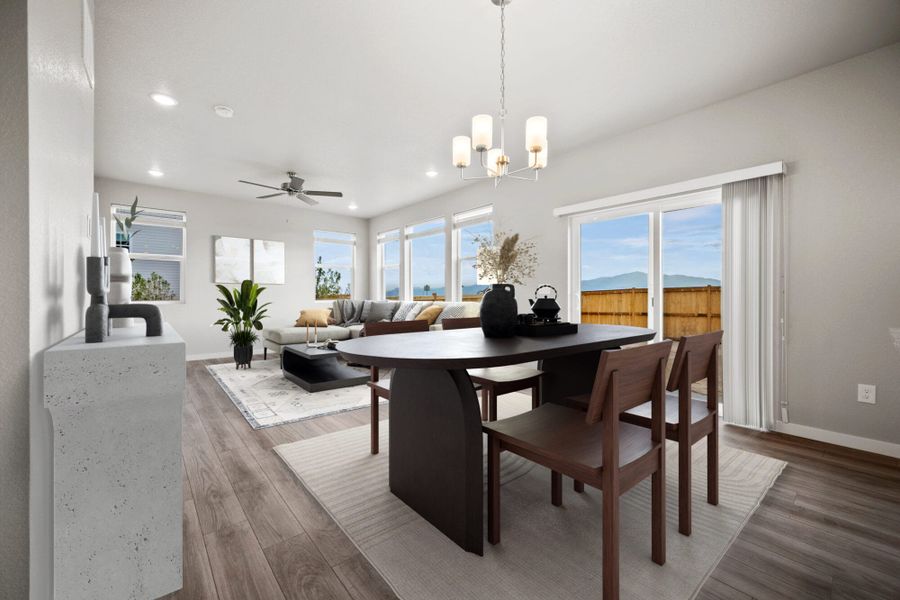 Representative furnished interior of a home built from the Olive by View Homes in Aspen Ranch, Fountain (Image 4).