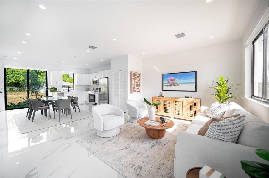 Furnished interior view inside a new home in , Florida City (Image 22).