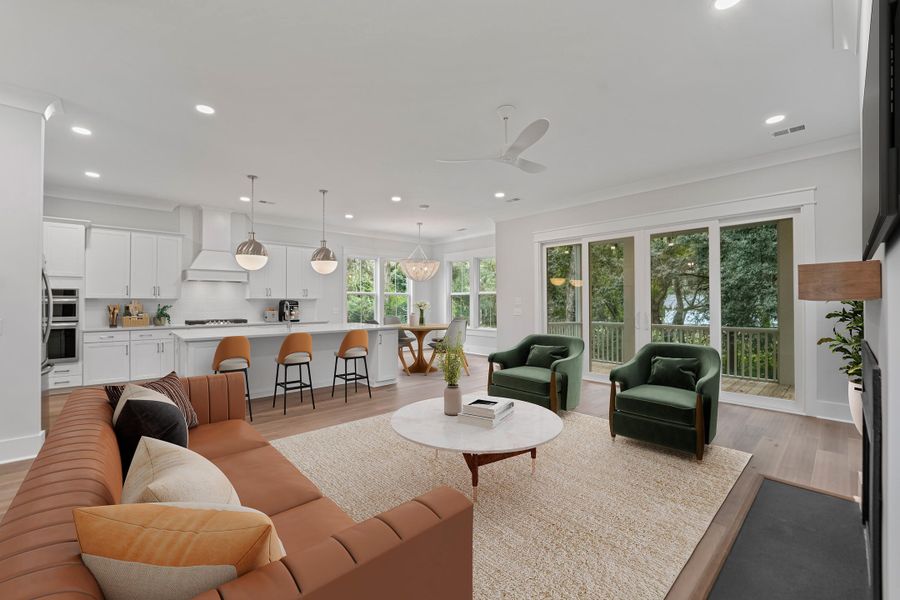 Furnished interior view inside a new home in , Johns Island (Image 37).