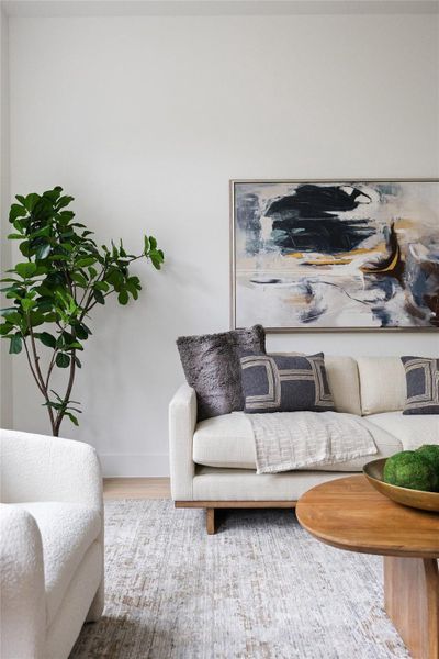 Furnished interior view inside a new home in , Austin (Image 37).