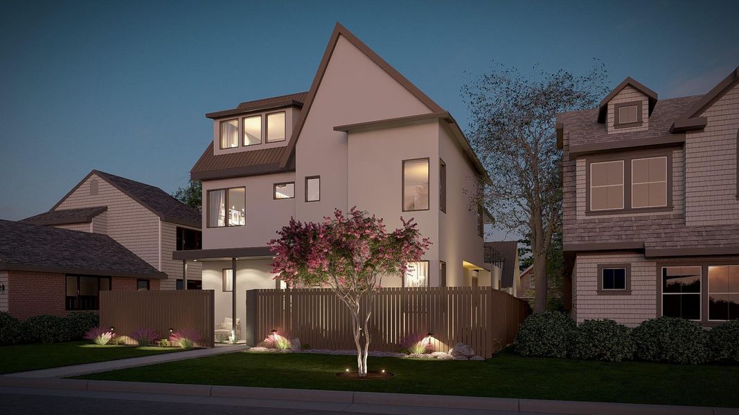 Contemporary house featuring stucco siding Contemporary house featuring stucco siding