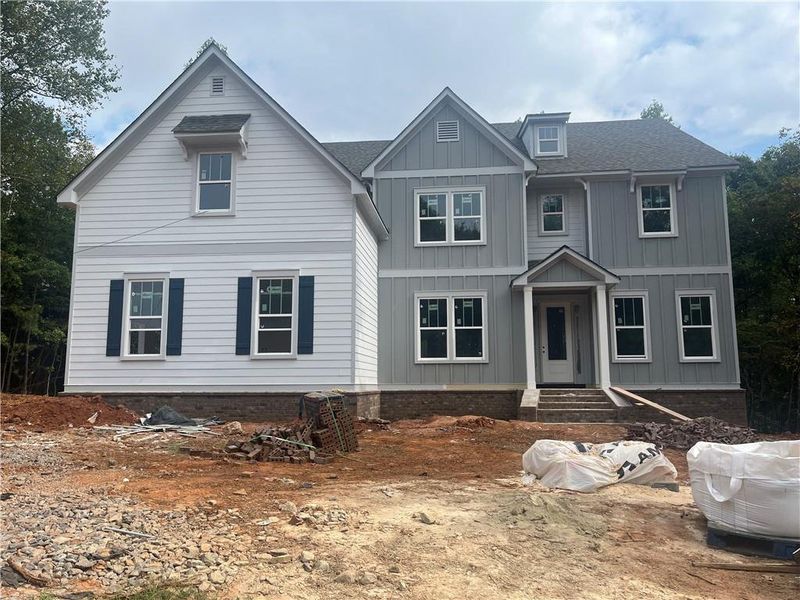 In-progress construction of a new home in , Cumming, GA (Image 55).
