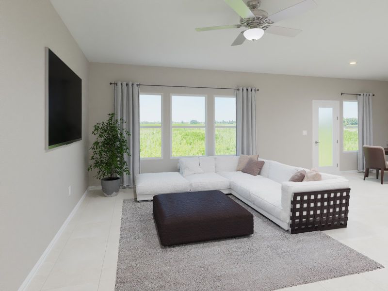 Furnished interior view inside a new home in Southridge - Spring Series, McKinney (Image 4).