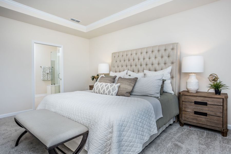 Representative furnished interior of a home built from the Palmary by Pulte Homes in The Haven at Riverlights, Wilmington (Image 5).