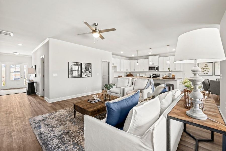 Furnished interior view inside a new home in , Homer (Image 13).