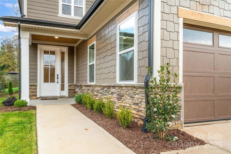 Exterior details and patio area of a home in , Weaverville (Image 24).