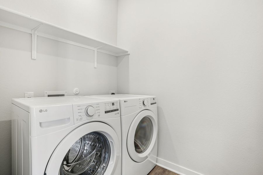 A white washing machine. A white washing machine.