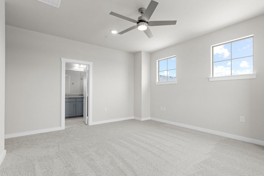 Spacious, unfurnished interior of a new home in The Tribute, The Colony (Image 39).