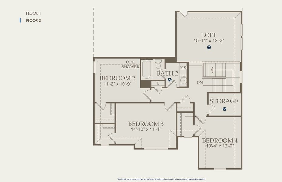 San Marcos Floor Plan, Quick Move-In Home, Floor 2