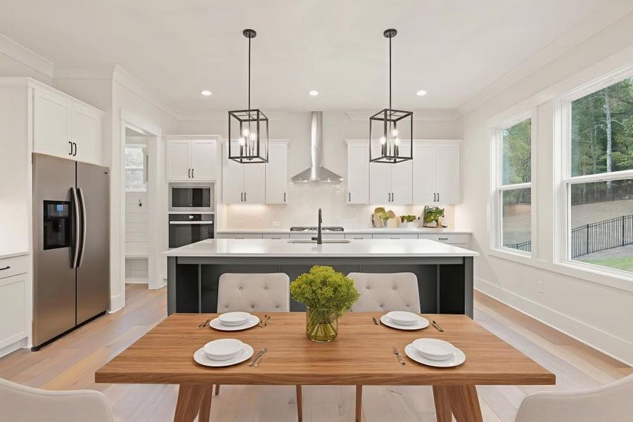 Furnished interior view inside a new home in Arden on Lanier, Cumming (Image 10). Furnished interior view inside a new home in Arden on Lanier, Cumming (Image 10).