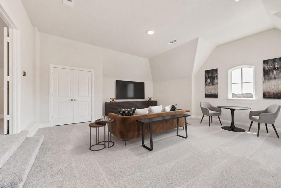 Furnished interior view inside a new home in South Pointe, Mansfield (Image 20). Furnished interior view inside a new home in South Pointe, Mansfield (Image 20).