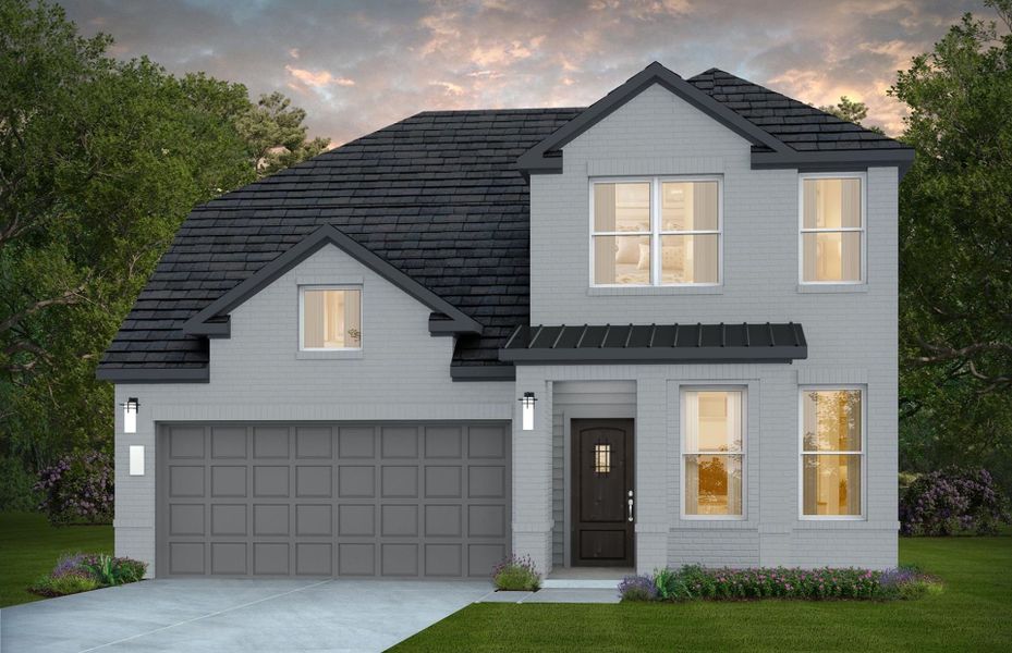 Representative exterior photo of a completed home built from the Idalou by Pulte Homes in Montgomery Bend, Montgomery, TX (Image 12). Representative exterior photo of a completed home built from the Idalou by Pulte Homes in Montgomery Bend, Montgomery, TX (Image 12).