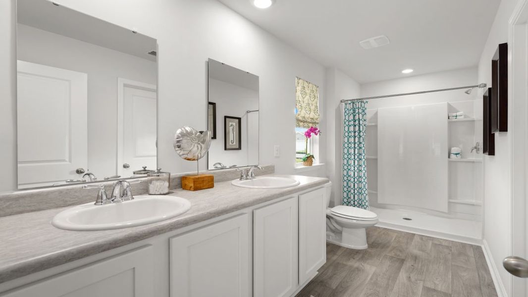 Representative furnished interior of a home built from the KERRY by D.R. Horton in The Meadows at Wildwood Village, Shallotte (Image 22). Representative furnished interior of a home built from the KERRY by D.R. Horton in The Meadows at Wildwood Village, Shallotte (Image 22).