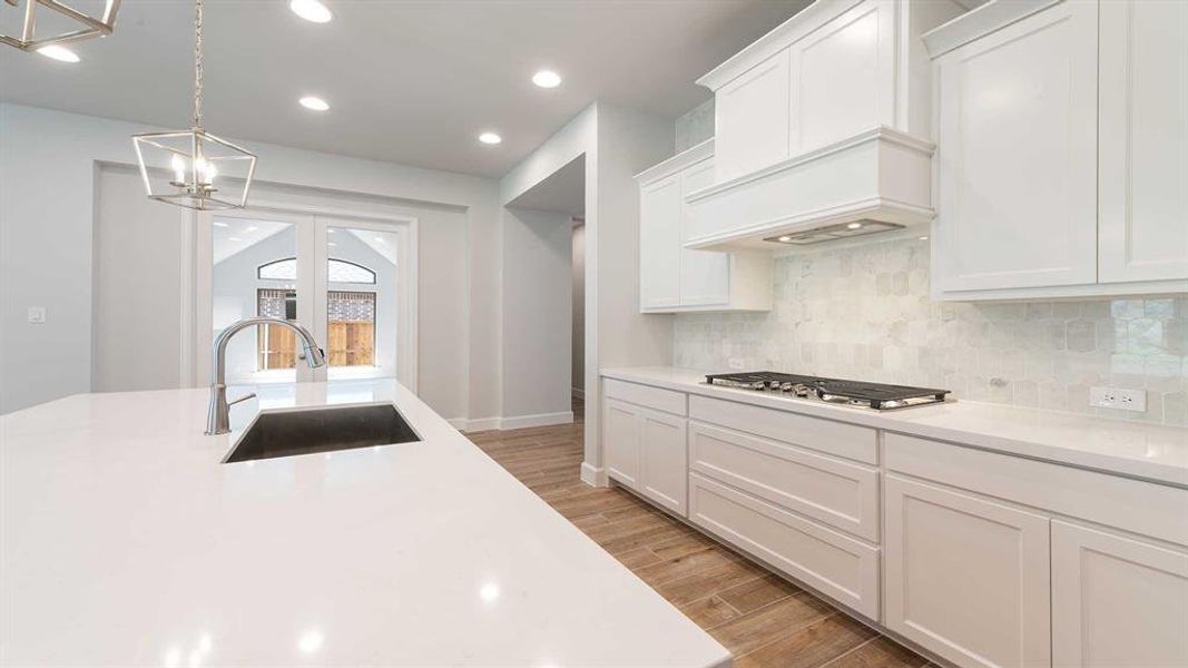 Furnished interior view inside a new home in The Heights At Uptown Celina 50', Celina (Image 5).