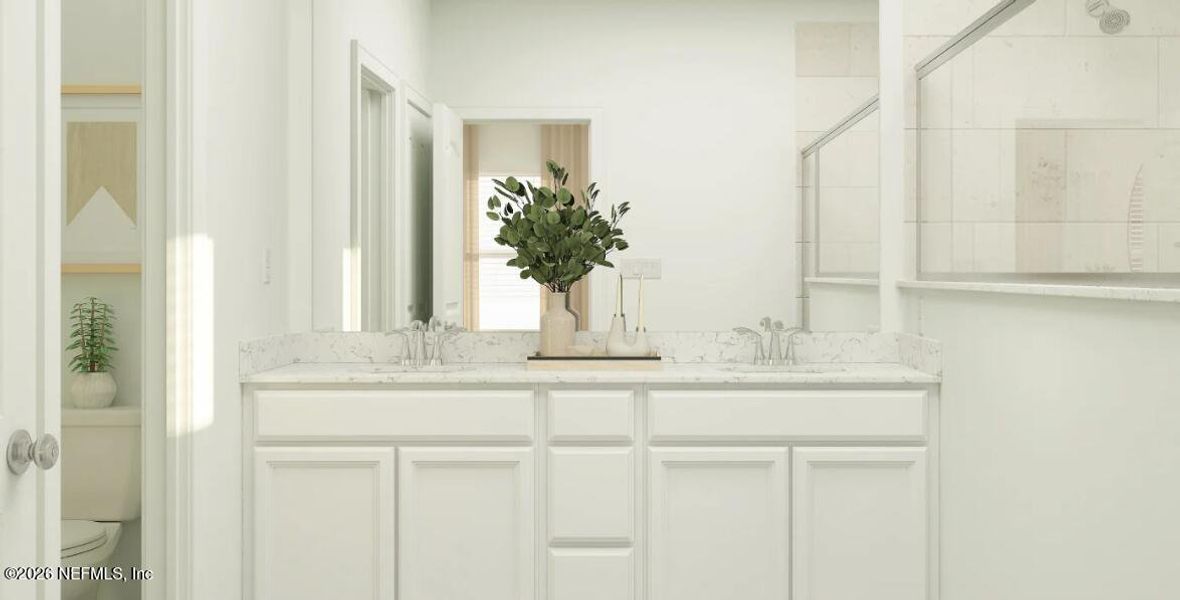 Furnished interior view inside a new home in Silver Meadows at SilverLeaf, St. Augustine (Image 12).