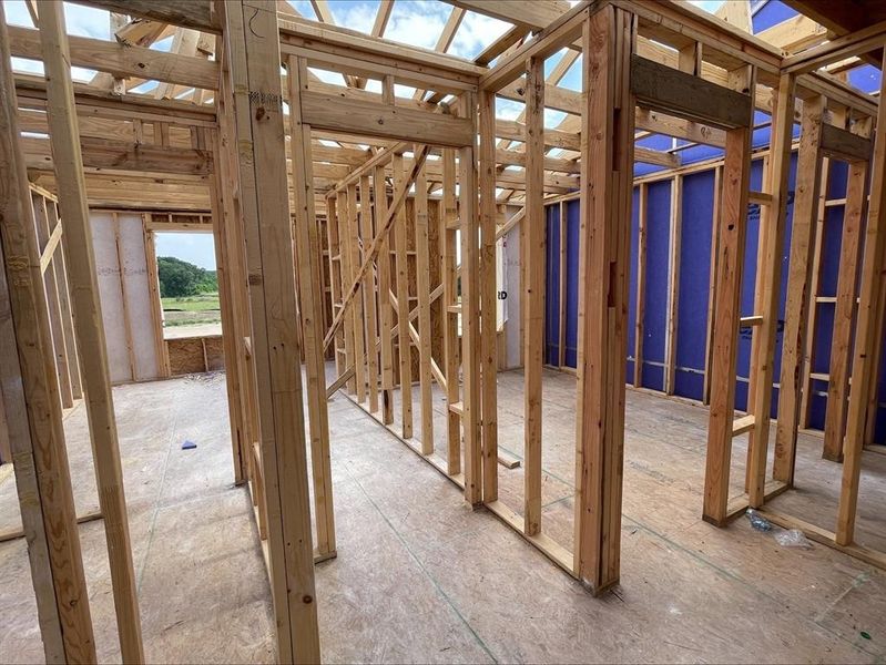 In-progress construction of a new home in The Retreat at Kingsland, Katy, TX (Image 7).