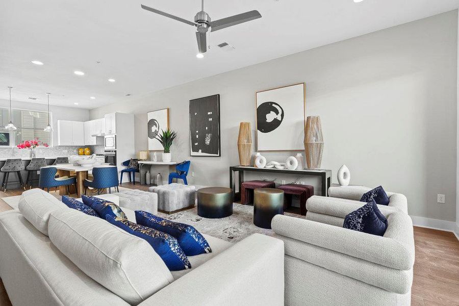 Furnished interior view inside a new home in , Austin (Image 10).
