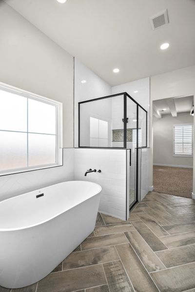 Representative furnished interior of a home built from the Scottsdale by LEH. Homes in Verdancia, El Paso (Image 55).