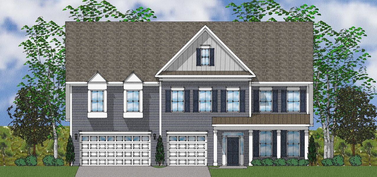 Representative exterior photo of a completed home built from the Patterson II - Elite Collection by Mungo Homes in Suter Estates, Easley, SC (Image 25).