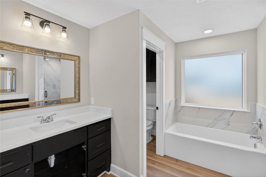 Furnished interior view inside a new home in , Snook (Image 11).