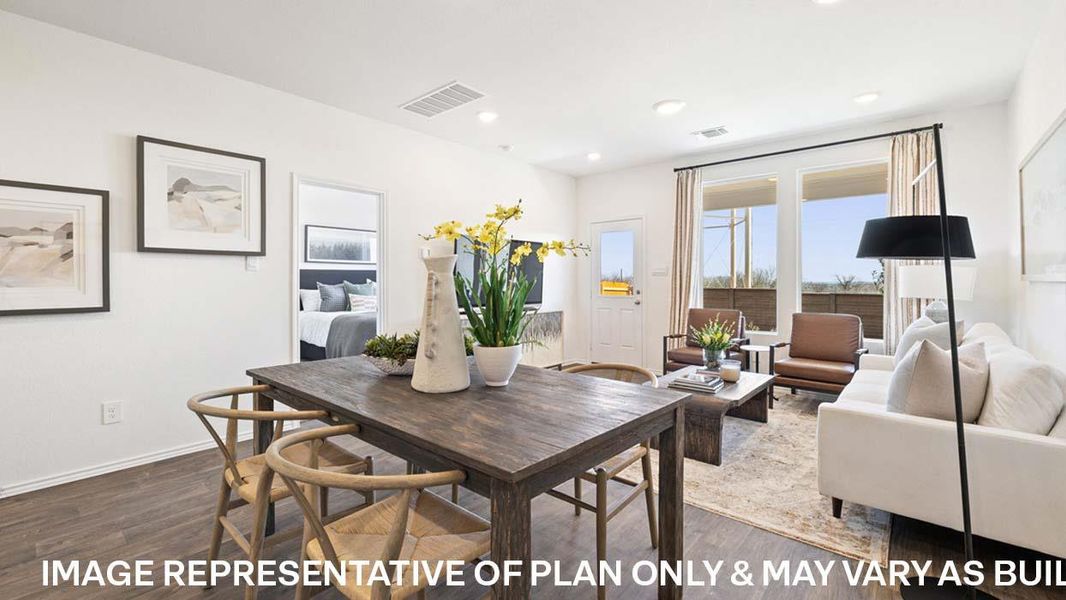 Furnished interior view inside a new home in Wayside, Uhland (Image 5).