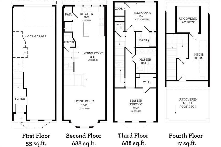 2D floor plan layout of this home in , Dallas, TX (Image 5).
