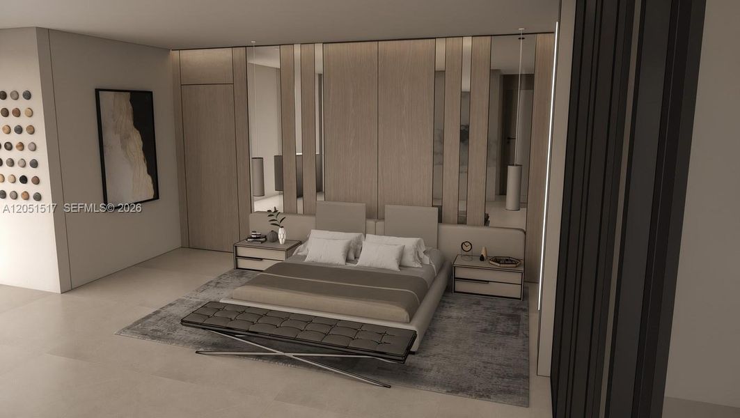 Furnished interior view inside a new home in , Miami (Image 7).
