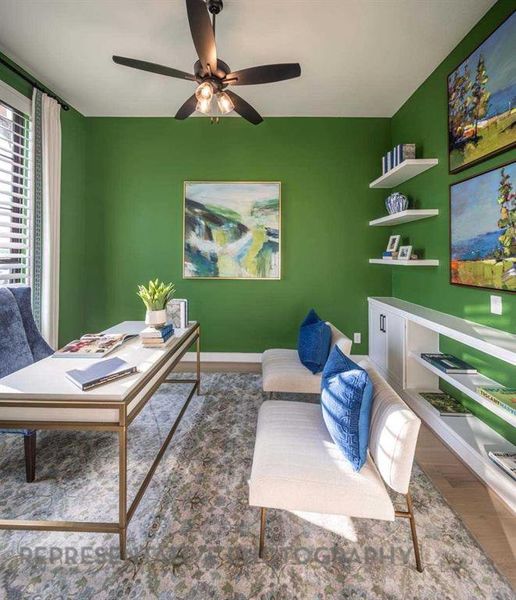 Furnished interior view inside a new home in Sandbrock Ranch, Aubrey (Image 17).