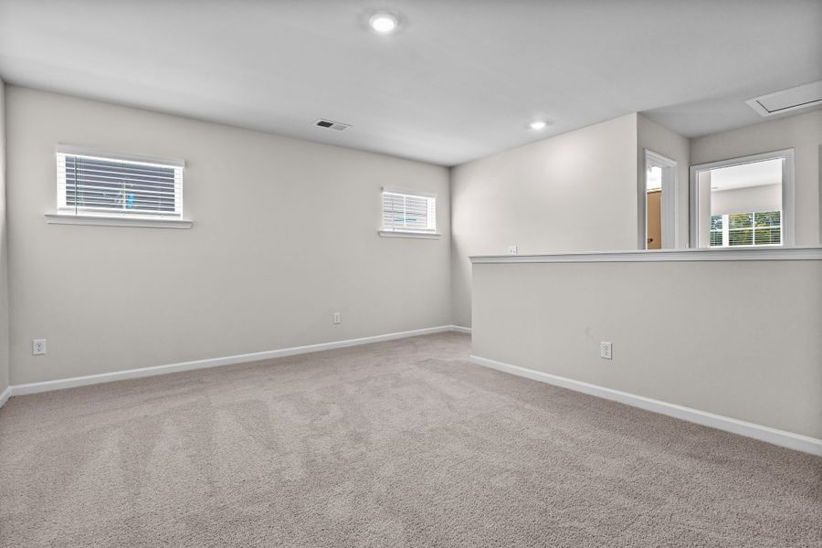 Representative unfurnished interior of a home built from the Birch B by McGuinn Homes in Sibley Village, Sumter (Image 23). Representative unfurnished interior of a home built from the Birch B by McGuinn Homes in Sibley Village, Sumter (Image 23).