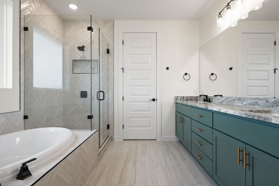 Furnished interior view inside a new home in Heritage, Dripping Springs (Image 16).