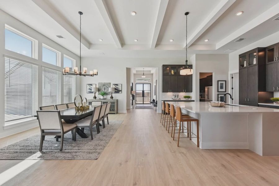 Representative furnished interior of a home built from the Franklin by Chesmar Homes in Feathergrass, Fulshear (Image 7).