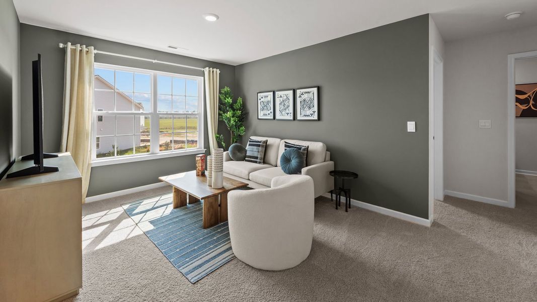 Furnished interior view inside a new home in Ridgewood Farms, Winterville (Image 18).