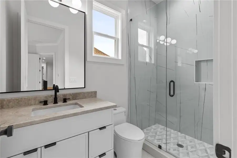 Furnished interior view inside a new home in , Buford (Image 11).