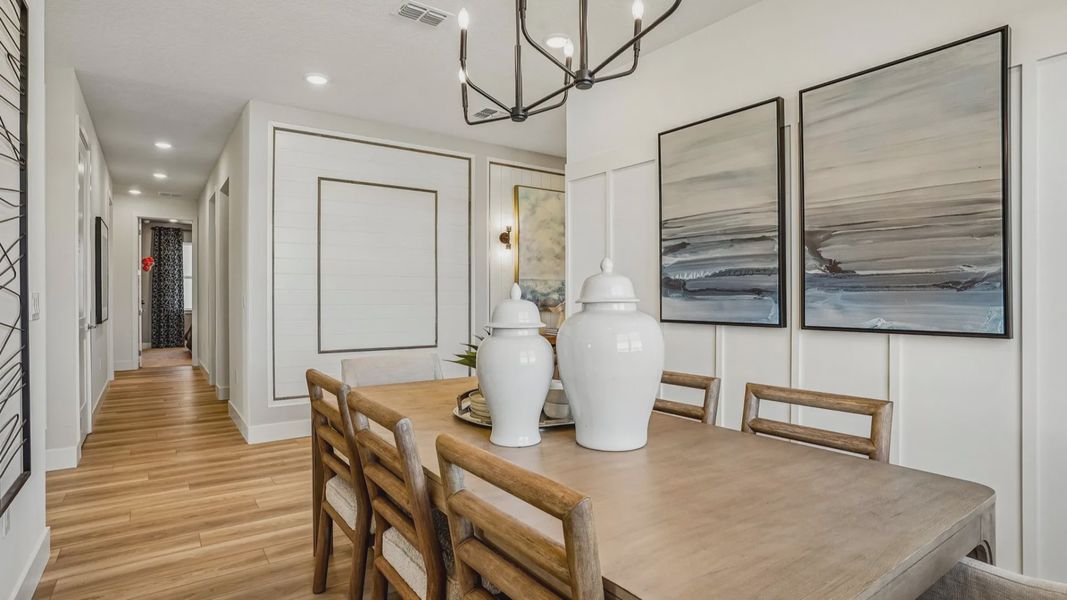 Oleander Floor Plan Dining Area by DRB Homes in Ardisia Park in New Smyrna Beach, FL