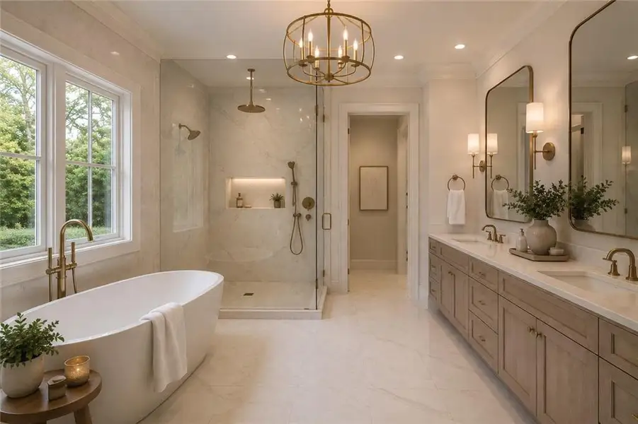 Furnished interior view inside a new home in , Alpharetta (Image 8).